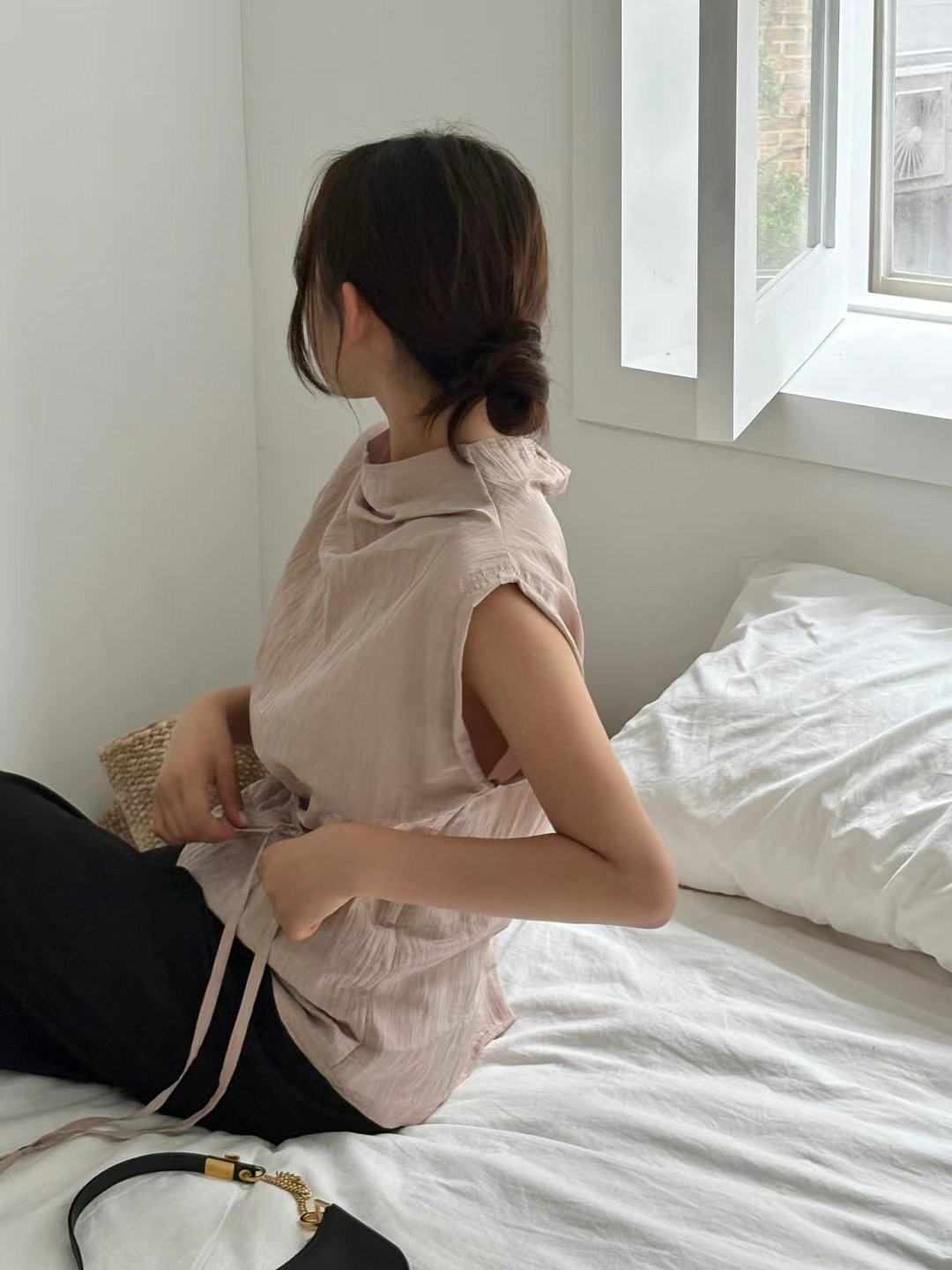 ARIANA東大門㊣代購女裝新品休閑職業真品25春夏襯衫蕾絲衫ARIANA襯衫/蕾絲衫圖色2