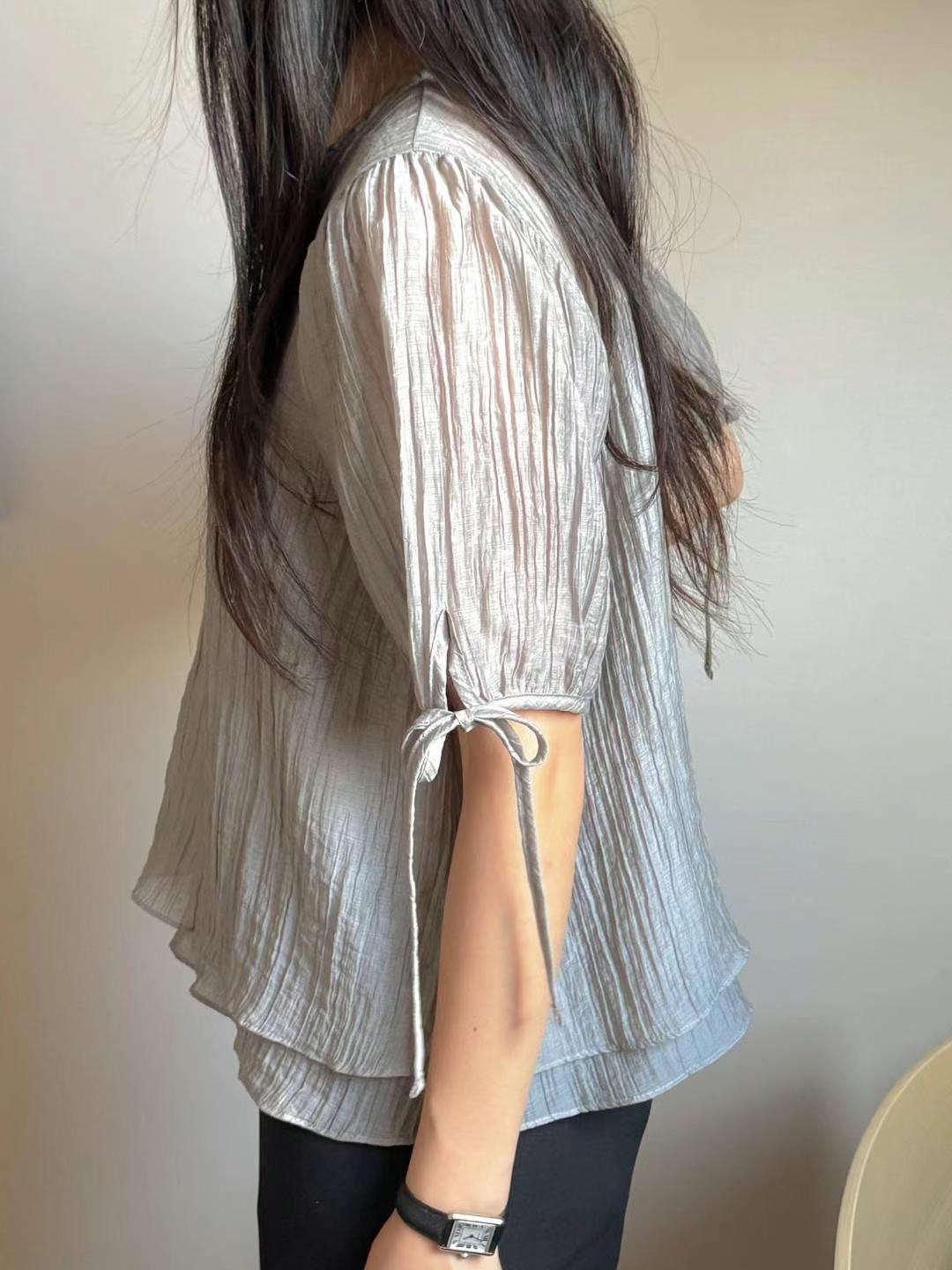 ANDBYL東大門㊣直郵女士新款時尚職業推薦人氣休閑襯衫蕾絲衫ANDBYL襯衫/蕾絲衫