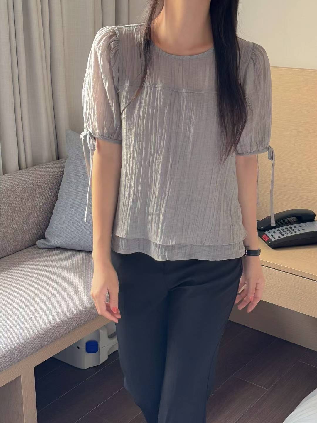 ANDBYL東大門㊣直郵女士新款時尚職業推薦人氣休閑襯衫蕾絲衫ANDBYL襯衫/蕾絲衫
