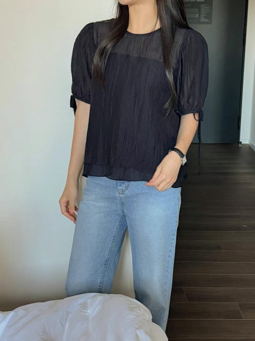 ANDBYL東大門㊣直郵女士新款時尚職業推薦人氣休閑襯衫蕾絲衫ANDBYL襯衫/蕾絲衫圖色2