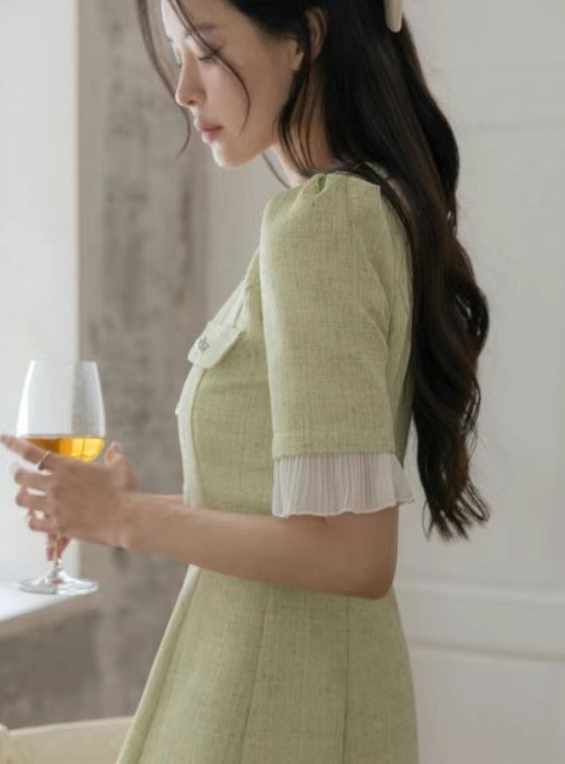 ANDBYL東大門㊣代購女裝新款推薦休閑熱賣真品25春夏連衣裙ANDBYL連衣裙