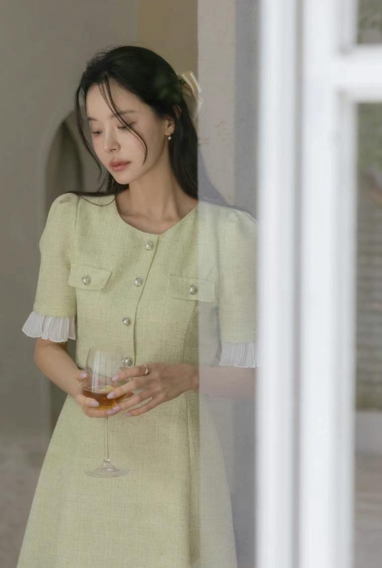 ANDBYL東大門㊣代購女裝新款推薦休閑熱賣真品25春夏連衣裙ANDBYL連衣裙