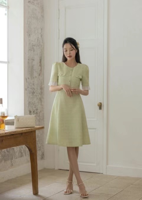 ANDBYL東大門㊣代購女裝新款推薦休閑熱賣真品25春夏連衣裙ANDBYL連衣裙圖色3