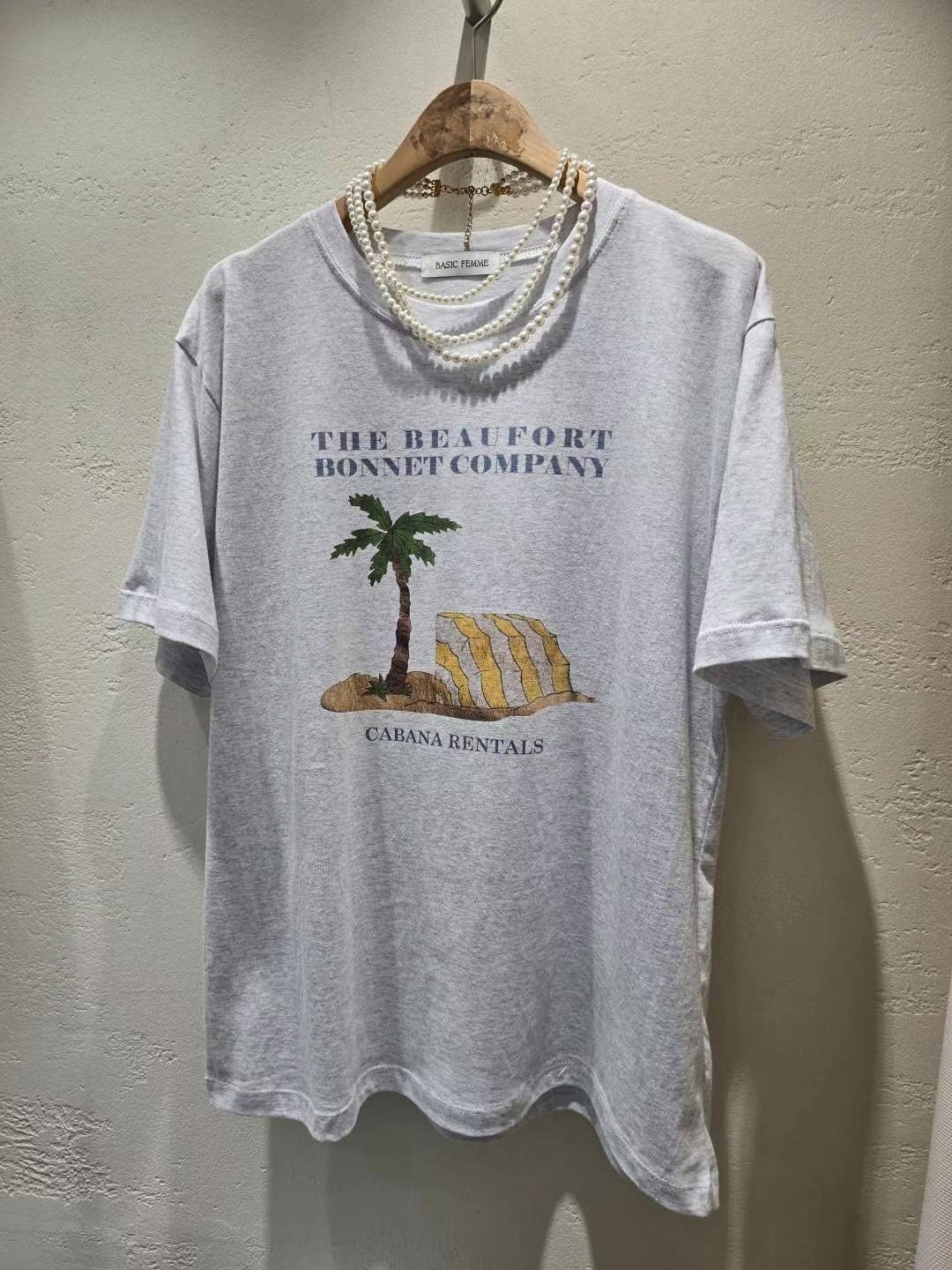 BASIC FEMME-베이직팜므-OT東大門㊣實拍女士新品熱賣T恤BASIC FEMMET恤圖色1