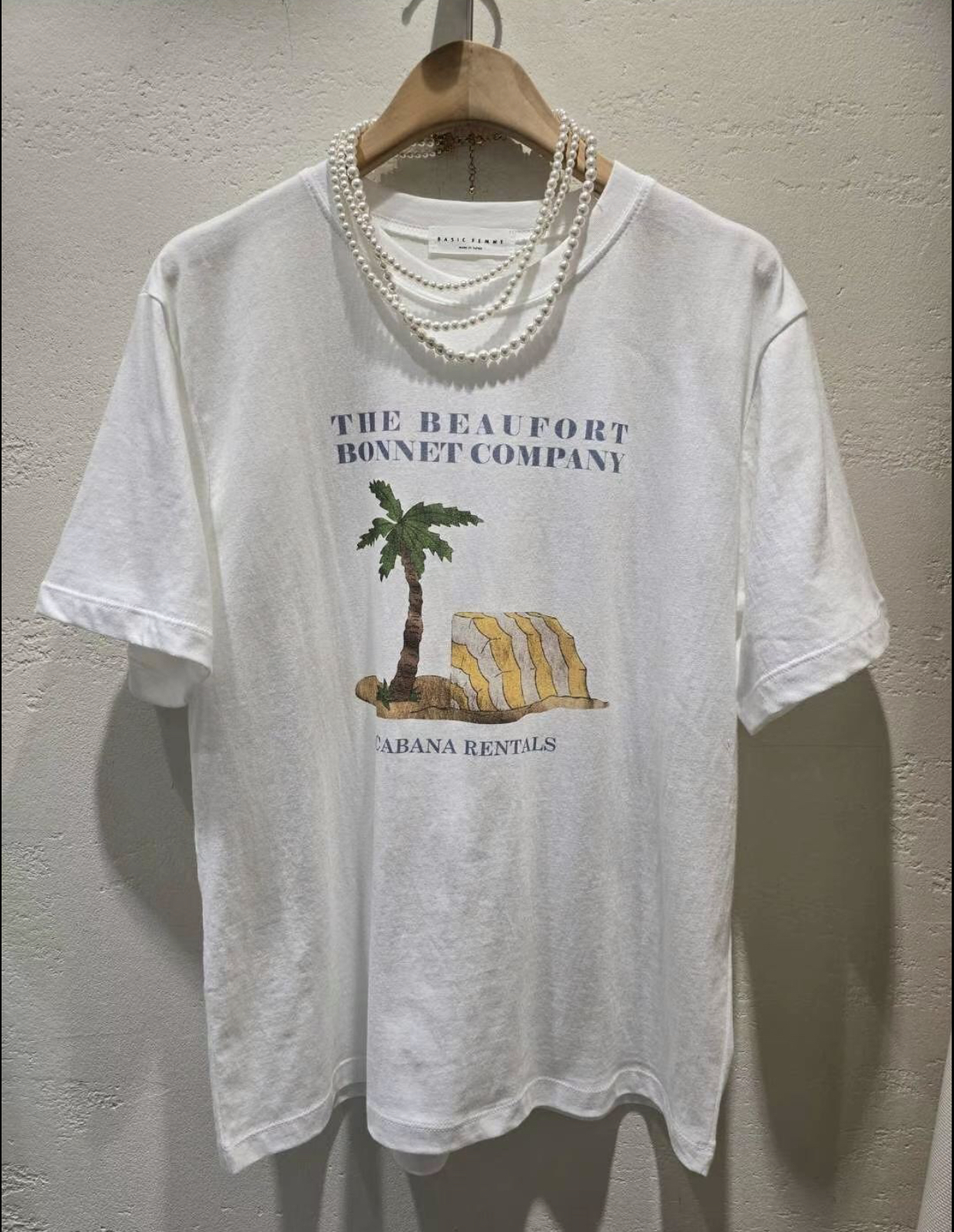 BASIC FEMME-베이직팜므-OT東大門㊣實拍女士新品熱賣T恤BASIC FEMMET恤圖色2