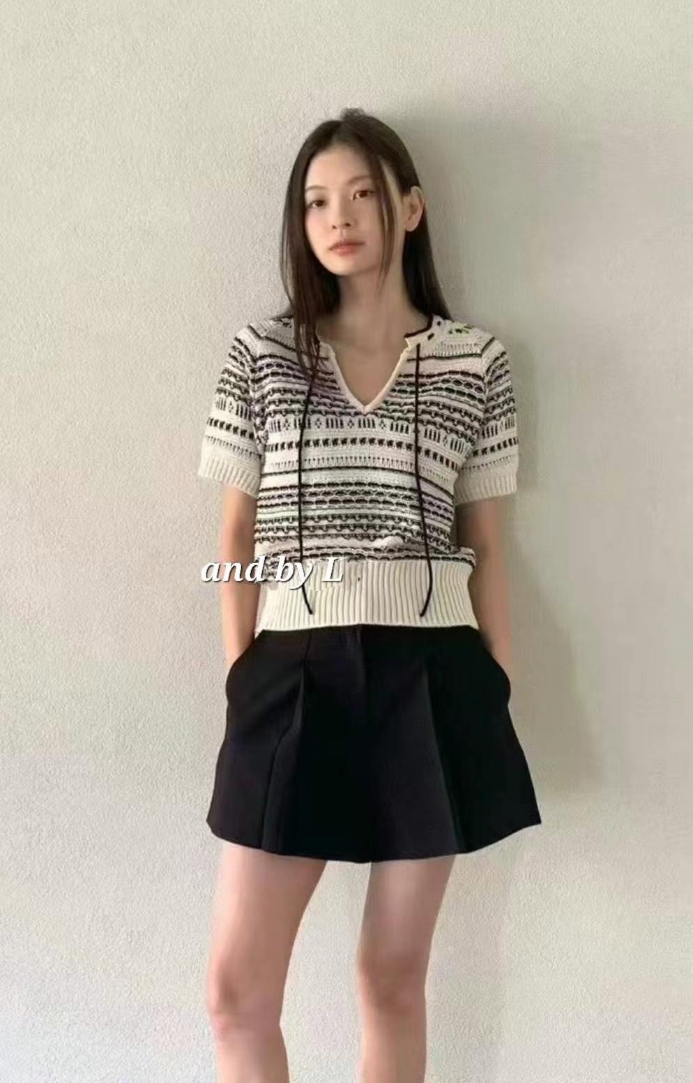 ANDBYL東大門㊣直郵女裝新款25春夏休閑時尚職業人氣針織衫ANDBYL針織衫圖色2