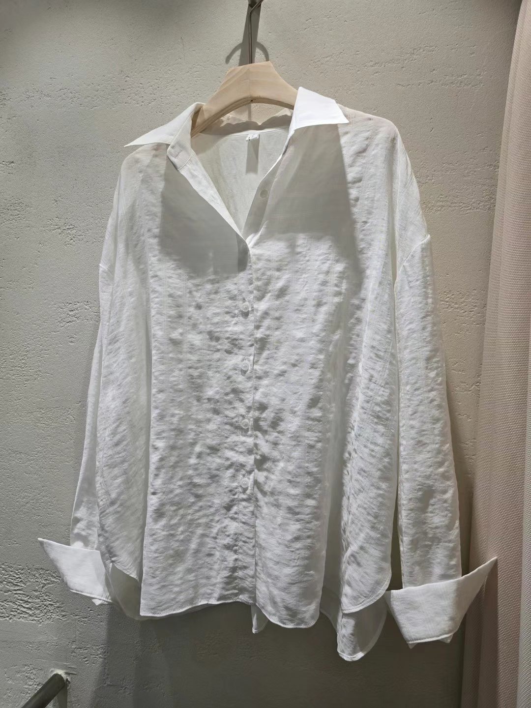 BASIC FEMME-베이직팜므-OT東大門㊣實拍女士新品時尚襯衫蕾絲衫格紋BASIC FEMME襯衫/蕾絲衫