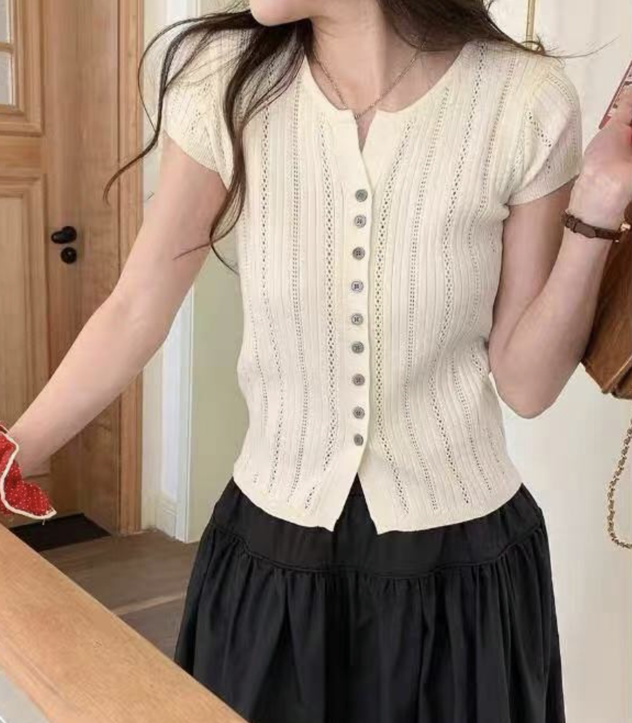 ANDBYL韓國直郵㊣女裝新款休閑時尚推薦職業人氣25春夏針織衫ANDBYL針織衫圖色2