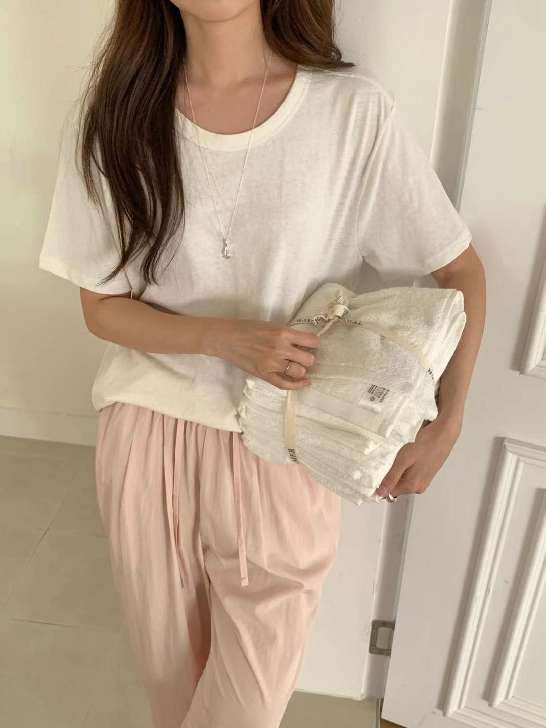 BASIC FEMME-베이직팜므-OT韓國代購㊣女士新品人氣時尚T恤BASIC FEMMET恤圖色3