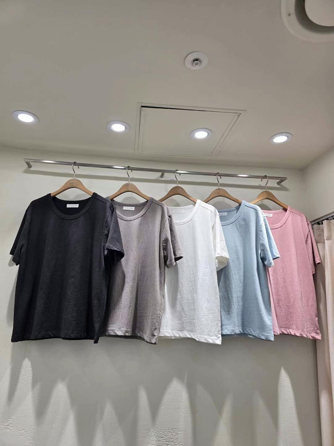 BASIC FEMME-베이직팜므-OT韓國代購㊣女士新品人氣時尚T恤BASIC FEMMET恤圖色4左四色