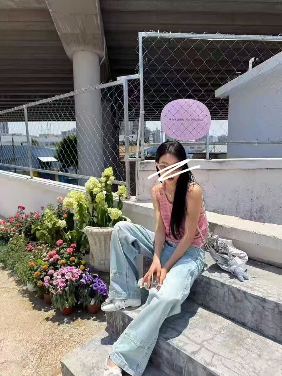 IN A ROW東大門㊣實拍女士新款真品推薦職業25春夏牛仔褲IN A ROW牛仔褲