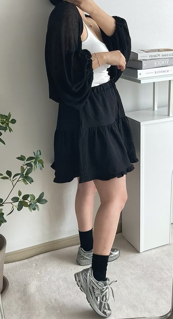 DADA東大門㊣實拍女士新品推薦時尚休閑熱賣25春夏裙褲荷葉邊DADA裙褲