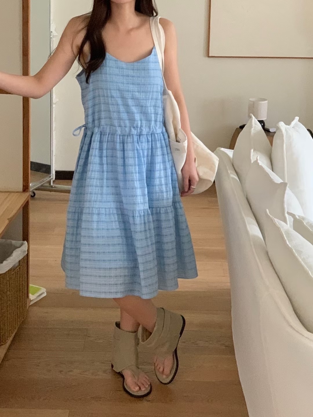 DADA東大門㊣代購女裝新品25春夏休閑熱賣推薦職業真品連衣裙DADA連衣裙圖色1