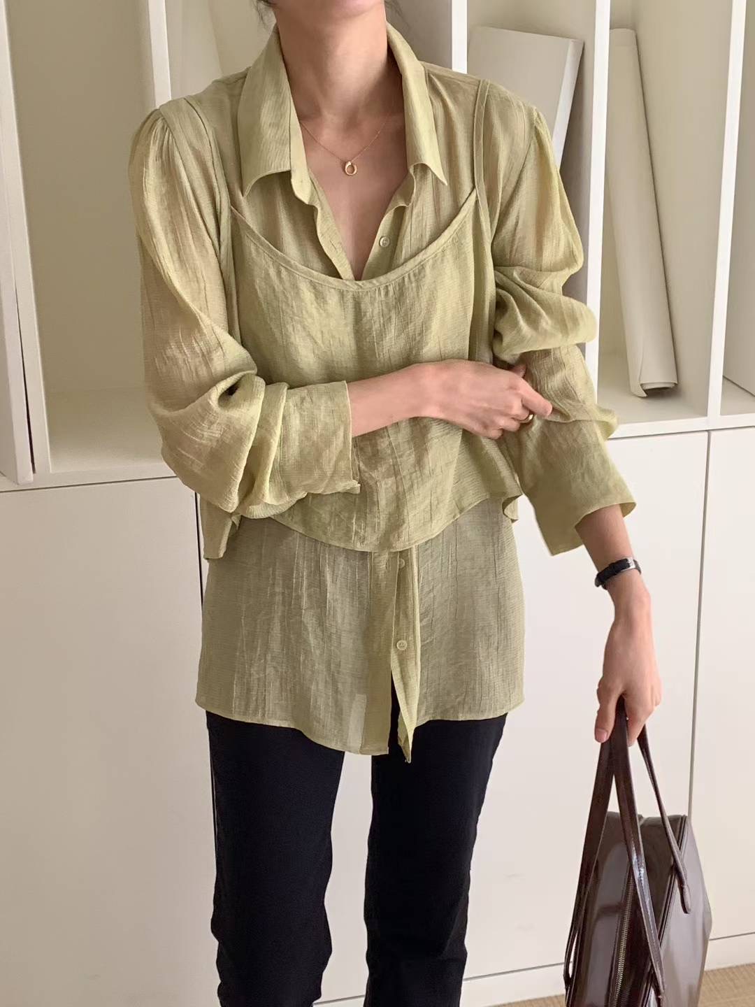 DADA東大門㊣實拍女裝新款推薦休閑職業25春夏時尚熱賣套裝DADA套裝圖色2