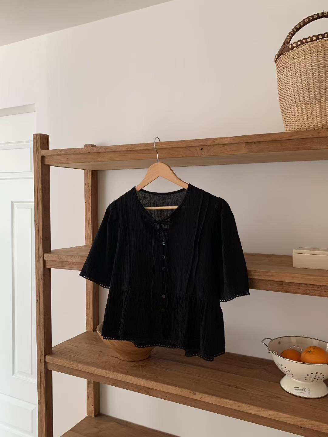 DADA韓國代購㊣女裝新款熱賣真品推薦職業時尚25春夏襯衫蕾絲衫DADA襯衫/蕾絲衫圖色2