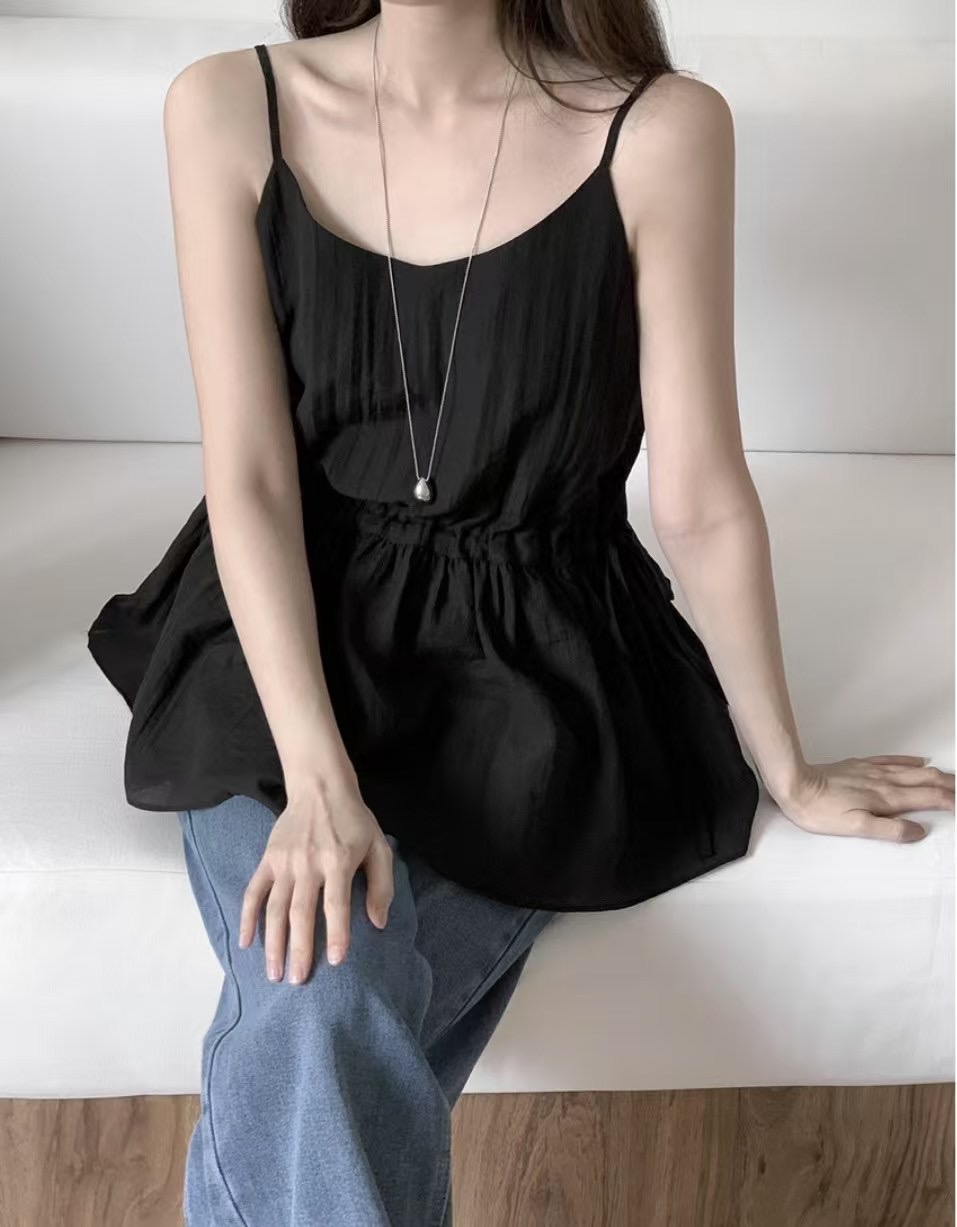 DADA韓國直郵㊣女裝新款人氣25春夏推薦熱賣真品休閑吊帶背心DADA吊帶/背心