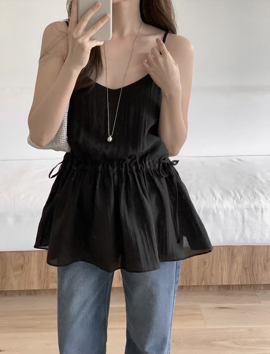 DADA韓國直郵㊣女裝新款人氣25春夏推薦熱賣真品休閑吊帶背心DADA吊帶/背心圖色2