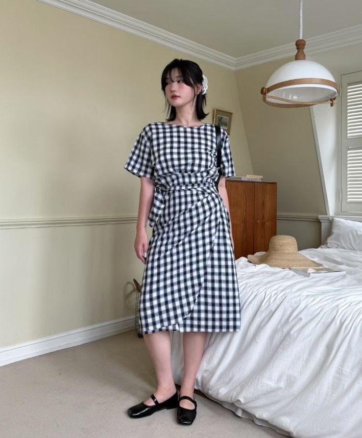 DADA韓國代購㊣女裝新款25春夏時尚職業人氣休閑真品連衣裙DADA連衣裙圖色2