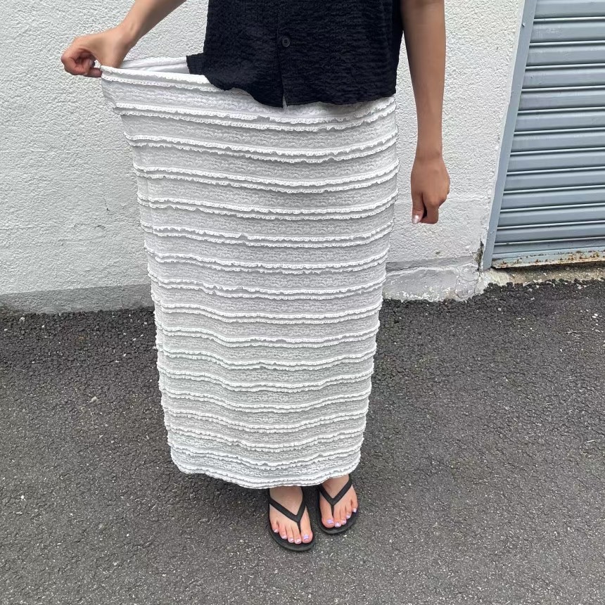 DADA韓國直郵㊣女士新款職業熱賣時尚25春夏真品人氣休閑長裙DADA長裙圖色1