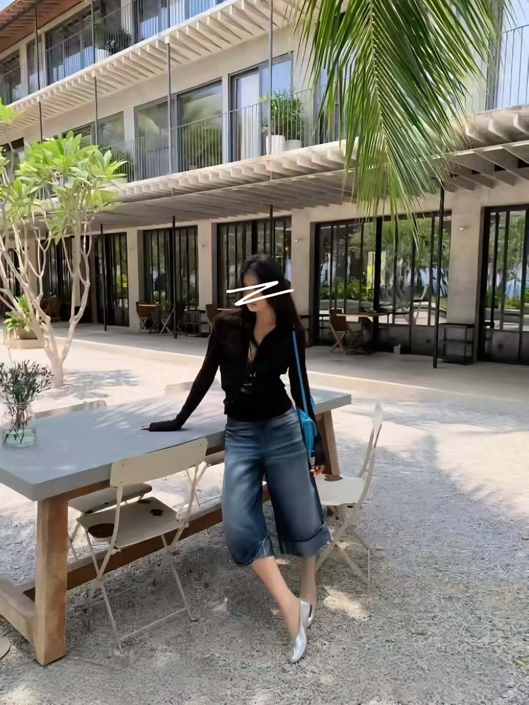 IN A ROW東大門㊣直郵女士新款25春夏推薦休閑人氣牛仔褲IN A ROW牛仔褲