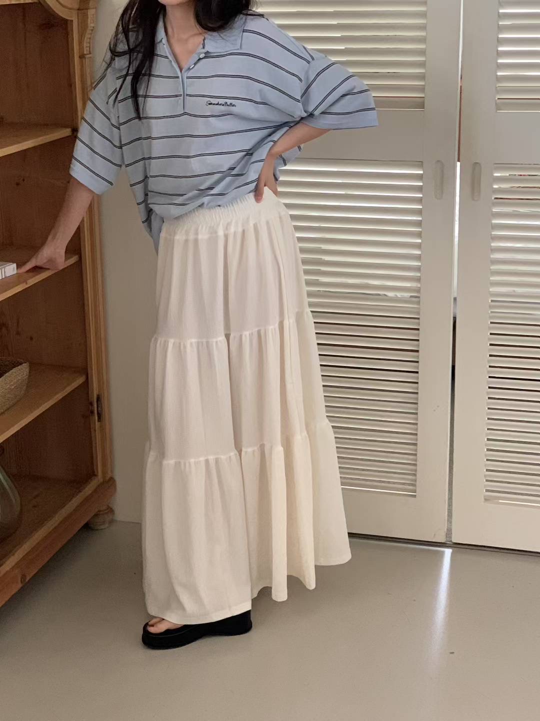 DADA東大門㊣代購女裝新品25春夏推薦職業真品熱賣時尚長裙DADA長裙圖色1