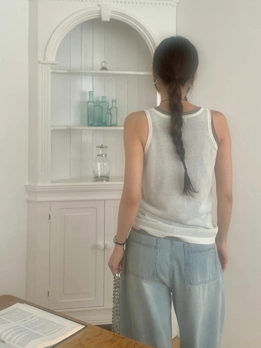 OUS.SEOUL東大門㊣直郵女裝新品熱賣25春夏推薦職業吊帶背心OUS.SEOUL吊帶/背心