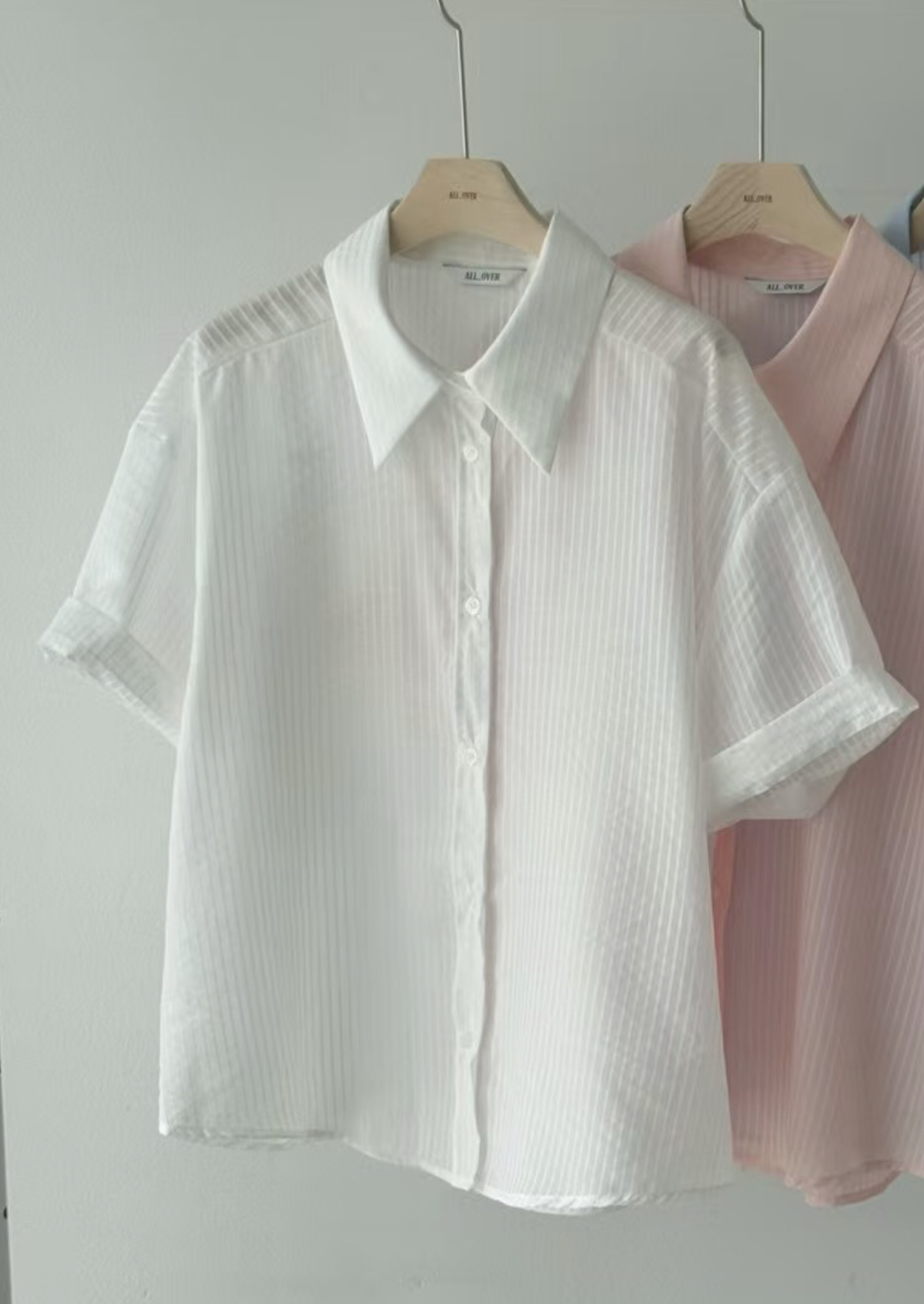 ALL OVER東大門㊣實拍女裝新品25春夏時尚休閑熱賣襯衫蕾絲衫ALL OVER襯衫/蕾絲衫