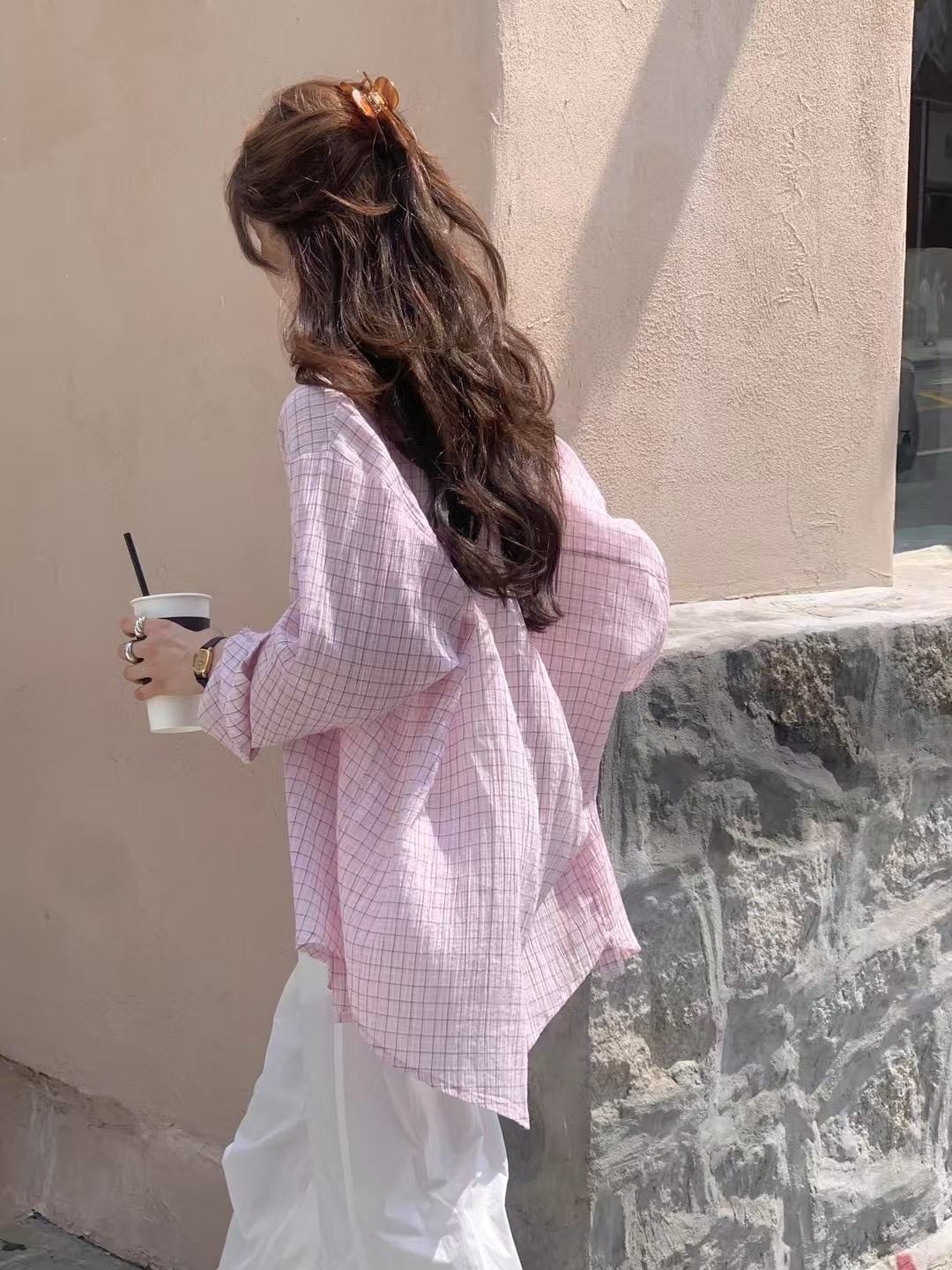 ALL OVER韓國直郵㊣女士新品人氣休閑職業熱賣推薦襯衫蕾絲衫ALL OVER襯衫/蕾絲衫