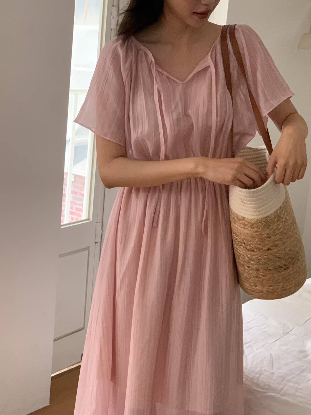 ALL OVER東大門㊣直郵女裝新品推薦真品人氣25春夏熱賣連衣裙ALL OVER連衣裙