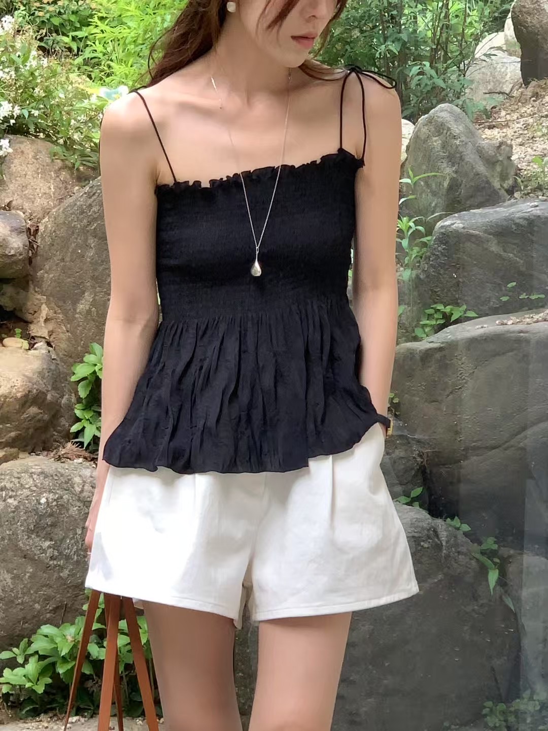 ALL OVER韓國直郵㊣女士新款推薦25春夏人氣真品熱賣吊帶背心ALL OVER吊帶/背心圖色3