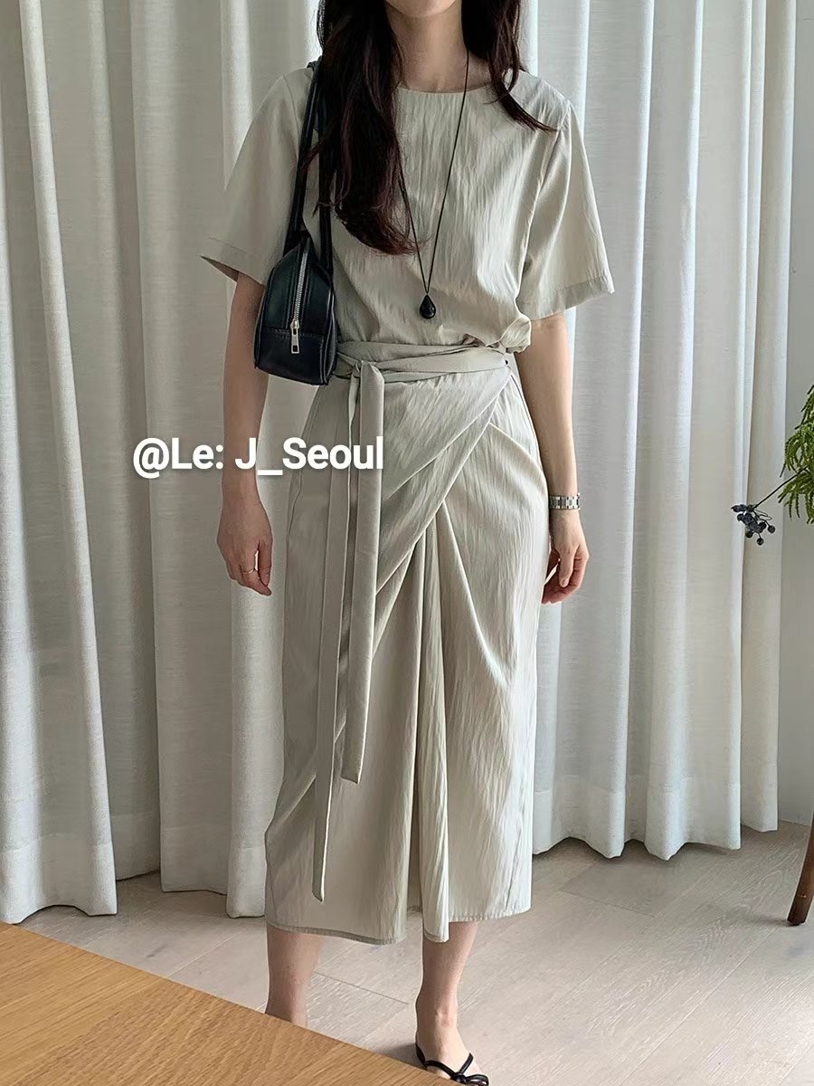 LEJ SEOUL東大門㊣實拍女裝新品職業時尚人氣熱賣推薦連衣裙LEJ SEOUL連衣裙圖色1