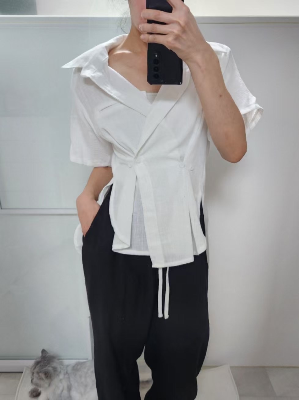 PERI.MI東大門㊣實拍女裝新款人氣熱賣真品25春夏時尚休閑褲PERI.MI休閑褲