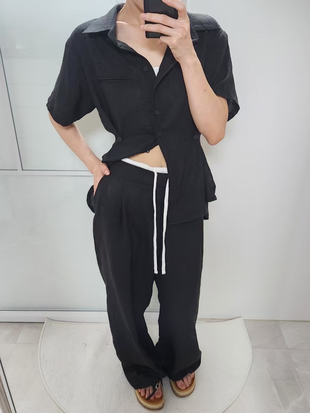PERI.MI東大門㊣實拍女裝新款人氣熱賣真品25春夏時尚休閑褲PERI.MI休閑褲