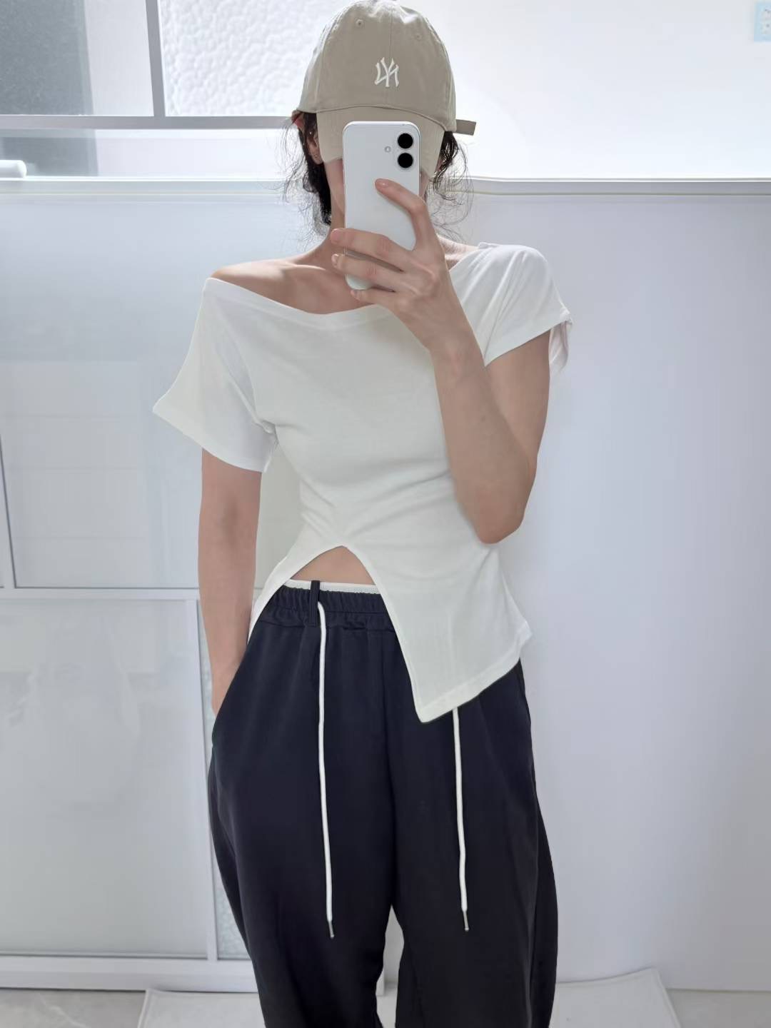 PERI.MI韓國直郵㊣女裝新款25春夏熱賣真品休閑職業人氣T恤PERI.MIT恤