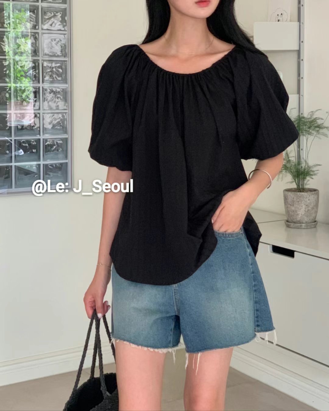 LEJ SEOUL韓國直郵㊣女士新品職業時尚推薦人氣襯衫蕾絲衫LEJ SEOUL襯衫/蕾絲衫圖色3