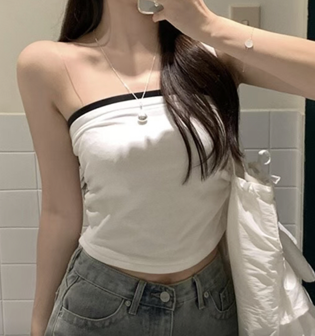 LEESA東大門㊣實拍女裝新款推薦休閑時尚人氣25春夏吊帶背心LEESA吊帶/背心