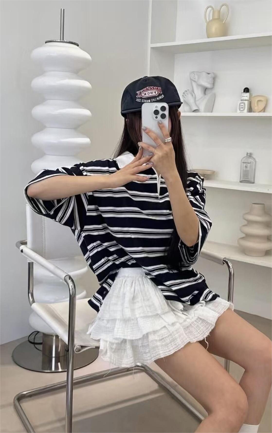 PERI.MI東大門㊣代購女裝新款推薦25春夏時尚休閑職業短裙PERI.MI短裙