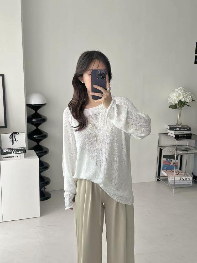 LEJ SEOUL韓國直郵㊣女士新品25春夏人氣休閑職業時尚針織衫LEJ SEOUL針織衫圖色1