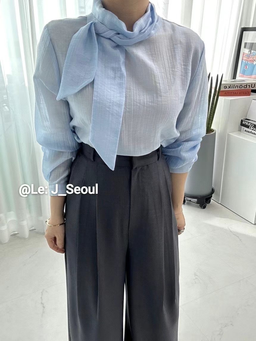 LEJ SEOUL韓國直郵㊣女裝新品休閑25春夏時尚職業襯衫蕾絲衫LEJ SEOUL襯衫/蕾絲衫圖色1