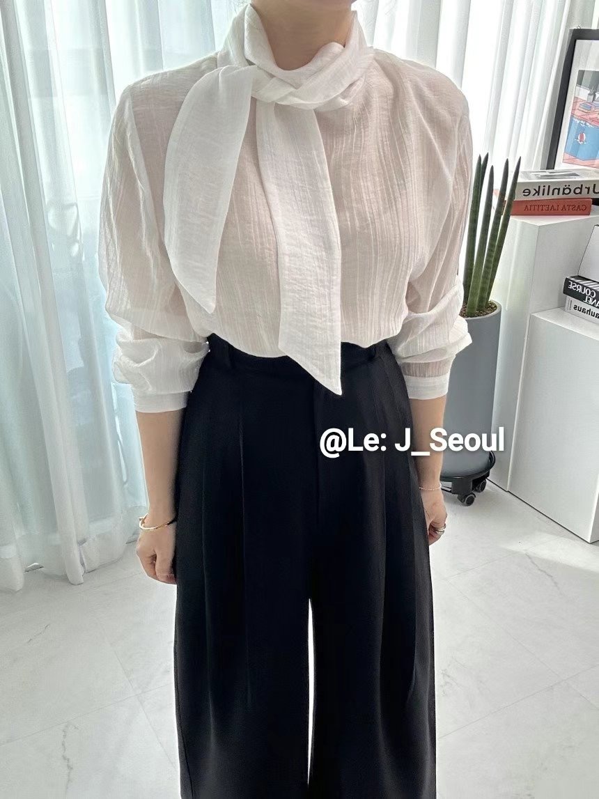 LEJ SEOUL韓國直郵㊣女裝新品休閑25春夏時尚職業襯衫蕾絲衫LEJ SEOUL襯衫/蕾絲衫圖色2