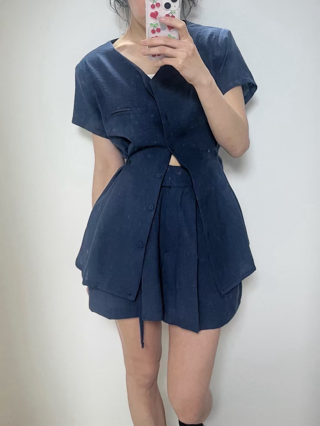 PERI.MI東大門㊣直郵女士新款推薦25春夏職業時尚襯衫蕾絲衫PERI.MI襯衫/蕾絲衫圖色3
