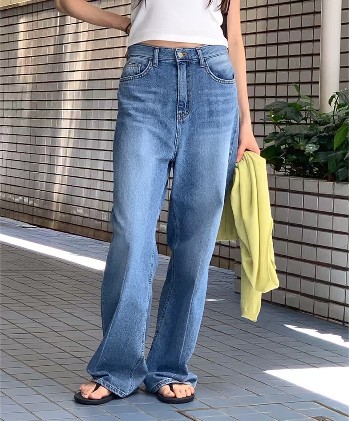 BYD STANDARD韓國直郵㊣女士新款休閑25春夏職業時尚牛仔褲BYD STANDARD牛仔褲