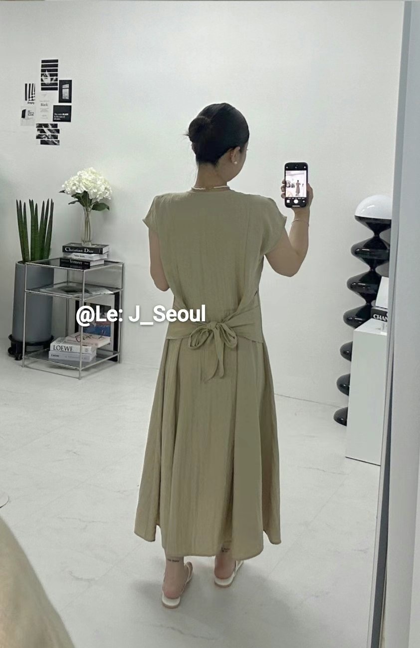 LEJ SEOUL東大門㊣代購女裝新品職業推薦25春夏真品連衣裙LEJ SEOUL連衣裙