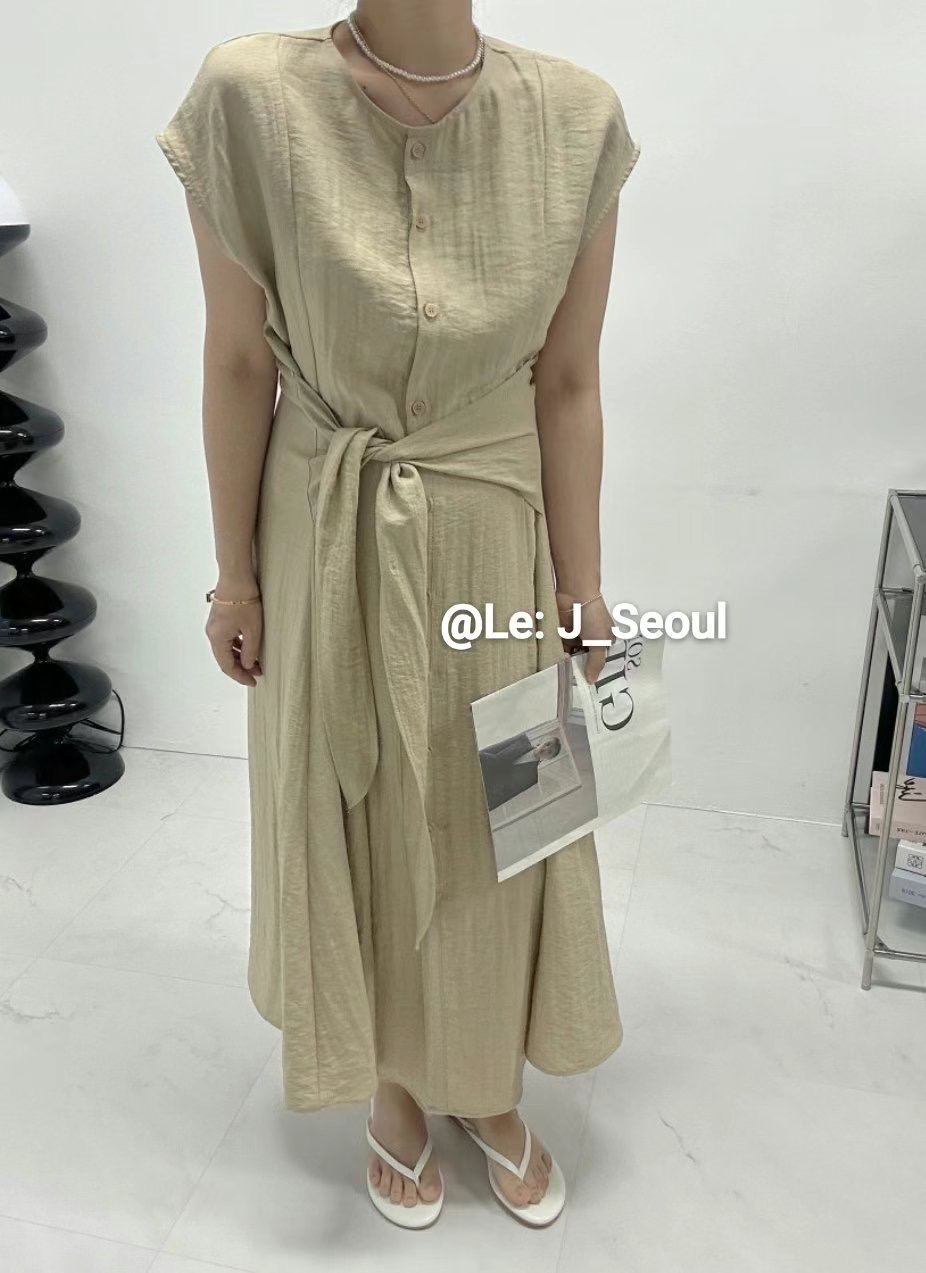 LEJ SEOUL東大門㊣代購女裝新品職業推薦25春夏真品連衣裙LEJ SEOUL連衣裙