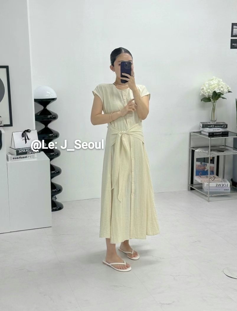 LEJ SEOUL東大門㊣代購女裝新品職業推薦25春夏真品連衣裙LEJ SEOUL連衣裙圖色2
