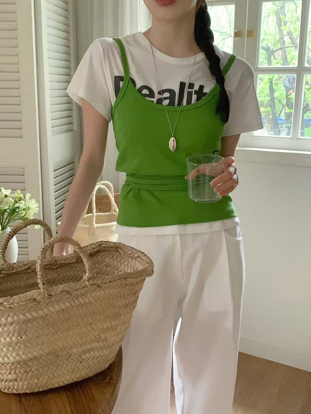 CALLMYNAME東大門㊣代購女裝新品職業時尚吊帶背心不含內搭Call my name吊帶/背心