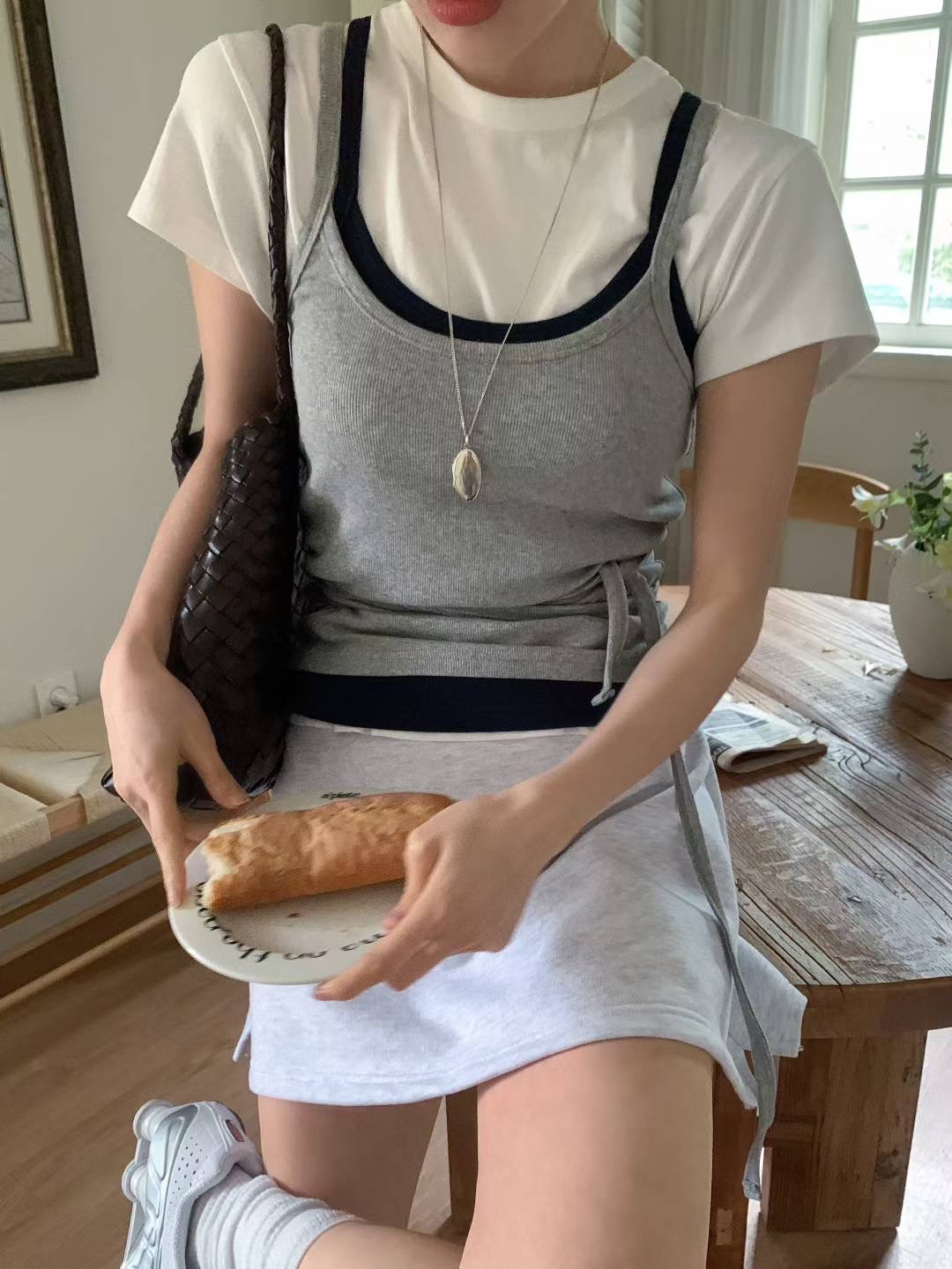 CALLMYNAME東大門㊣代購女裝新品職業時尚吊帶背心不含內搭Call my name吊帶/背心圖色3