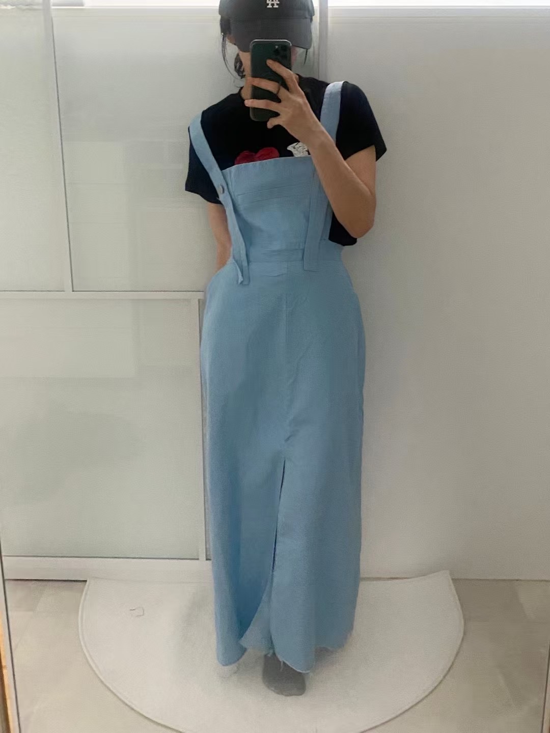 PERI.MI東大門㊣實拍女裝新款真品25春夏休閑連衣裙不含內搭PERI.MI連衣裙圖色1