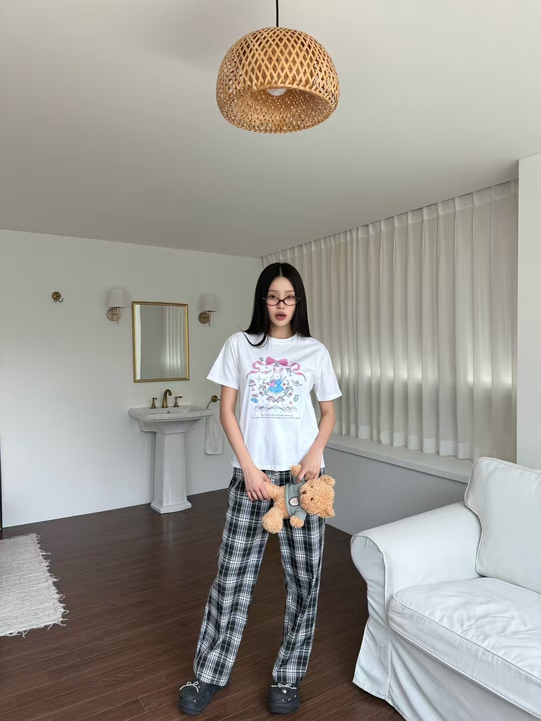 GRIGO韓國代購㊣女裝新品時尚推薦熱賣職業真品T恤可愛的兔子GRIGOT恤