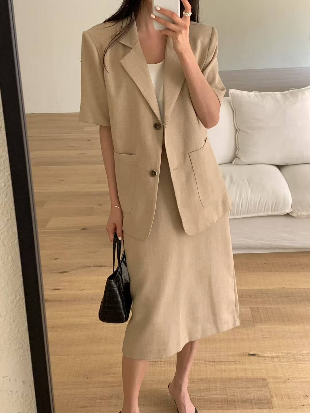 AT THIS MOMENT東大門㊣實拍女士新品推薦職業半身裙中短裙AT THIS MOMENT半身裙/中短裙